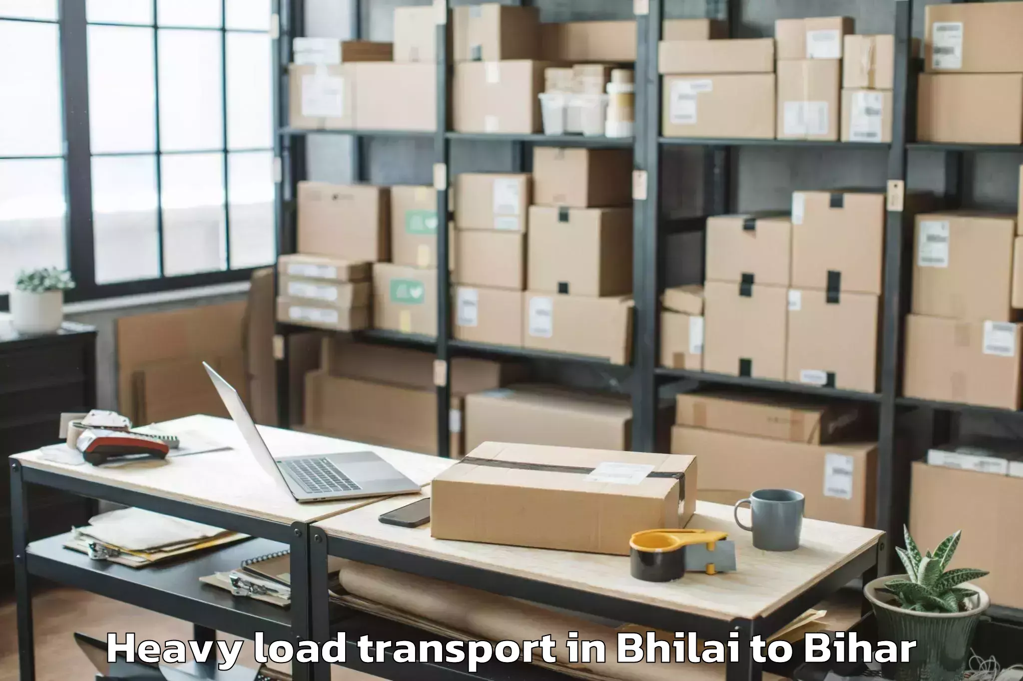 Top Bhilai to Darbhanga Airport Dbr Heavy Load Transport Available